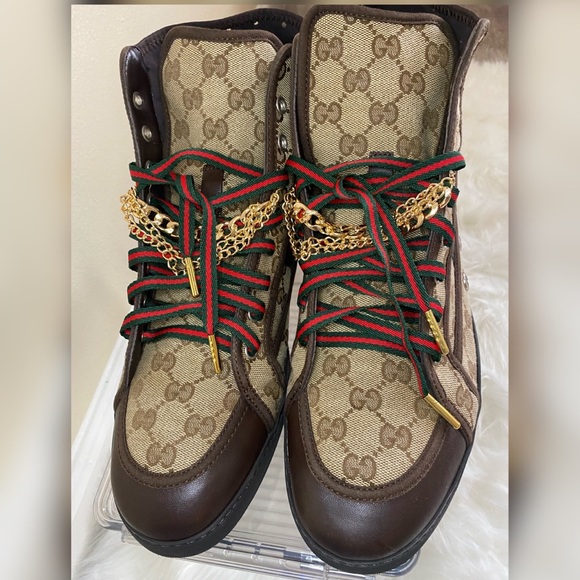 🚨SOLD🚨Custom Gucci Size 11 High Top Men Shoes - Picture 3 of 16